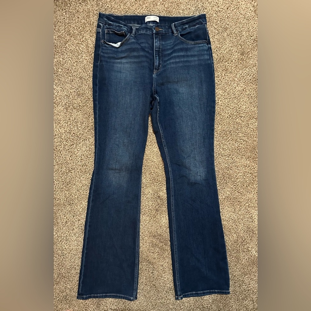 Parker Dark Blue high rise Boot Cut Jeans